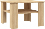 vidaXL Sonoma tammepuust kohvilaud 1 hoiukambriga 60 x 60 x 42 cm Puitmaterjalist 60 x 60 x 42 cm