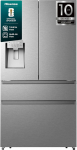 Hisense RF728N4SASE Prantsuse uksega k&uuml;lmik-pagasikapp Premium roostevabast terasest v&auml;limus