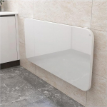 Schwebender Klapptisch zur Wandmontage, dreieckige Struktur, hochwertige Hardware, robust und platzsparend, Schreibtisch f&uuml;r Home Office