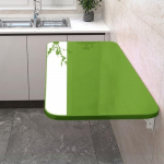 Kokkupandav laud seinale paigaldatud kodukontor K&ouml;&ouml;k Green Leaf Design Floating Workbench Dining Table Space Saving Folding Bar Table