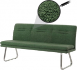 Mendler HWC-H70 S&ouml;&ouml;gitoa pink Pehmendusega pink seljatugi Kangas / Tekstiil Boucl&eacute; harjatud roostevaba teras 180 cm roheline