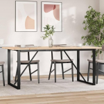 S&ouml;&ouml;gilaud 180 x 90 x 75,5 cm, O-raam massiivsest m&auml;nnipuidust, t&ouml;&ouml;tlemata, vastupidav terasraam vastupidavaks kasutamiseks, ideaalne pere&otilde;htute ja seltskondlike koosviibimiste jaoks.