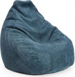 Lumaland Gaming Bean Bag XXL Corduroy, m&auml;ngutool t&auml;iskasvanutele ja teismelistele mugav Bean Bag, 135 x 100 cm, tumesinine