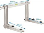 Rodigas Wall bracket for air conditioners or heat pumps up to 120 kg incl. Accessories