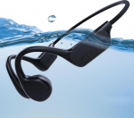 Bone Conduction k&otilde;rvaklapid, IPX8 veekindlad ujumiskuulid 32G m&auml;luga, Bluetooth 5.3 avatud k&otilde;rvaklapid mikrofoniga, juhtmevabad jooksmiseks, ujumiseks, jalgrattas&otilde;iduks, treeninguks (must)