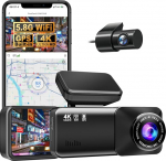 Osmo Dashcam Pro 2.0 koos 4K esiplaaniga, 5.8GHz WiFi, tasuta 64GB kaardiga, parkimisseirega, 170&deg; lainurk, parkimisrežiim ja &ouml;&ouml;n&auml;gemisega Dashcam Pro 2.0.