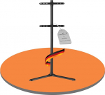 PureMounts TV Stand, universaalne telerialus, reguleeritav k&otilde;rgus 32-70-tollise Samsungi, LG, Philipsi, Panasonici jne. jaoks. Max. Vesa 400 x 400 ja 40 kg, must