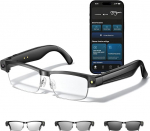 AI Smart Glasses 4K HD-Kamera, 800 W Anti AI Smart Camera Brille, Kamera-Brille mit Videoaufzeichnung, Simultan&uuml;bersetzung, A-I Objektidentifizierung, ChatGPT integratsioon, fotokroomsed l&auml;&auml;tsed