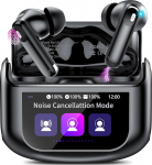Puuteekraaniga Bluetooth-k&otilde;rvaklapid, 2026 In-Ear k&otilde;rvaklapid Traadita Bluetooth 5.4 koos ANC + ENC m&uuml;ravastase mikrofoniga, 48 tundi m&auml;nguaega Deep Bass k&otilde;rvaklapid 5 EQ-režiimiga, IP7 veekindlad k&otilde;rvaklapid, USB-C