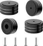K&otilde;larijalgad 40 x 20 mm Audio Absorber Damper Isoleerimisjalad Absorber jalad subwooferi plaadim&auml;ngija v&otilde;imendi CD DVD DAC HiFi seadme jalad (4 tk) mustad