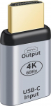 Sharelove USB C HDMI adapter, praktiline USB C t&uuml;&uuml;p C 3.1 emane allikas HDMI valamu HDTV adapter, alumiinium 4K 60Hz paljudele tahvelarvuti ja telefoni mudelitele ning s&uuml;learvutile