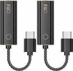 FiiO JadeAudio KA1 k&otilde;rvaklappide v&otilde;imendi Tiny USB DAC High Resolution 3.5mm Lossless nutitelefonidele/PC/Laptopidele/pleieritele (t&uuml;&uuml;p C, must) (Pack of 2)