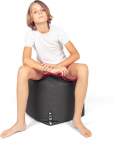 PATCH HOME Ruudukujuline Bean Bag Cube Jalutus 45 x 45 x 45 cm Antratsiitne