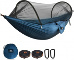 NATUREFUN Ultra-Light Travel Camping Hammock Mosquito Net Hammock 300 kg kandev&otilde;ime Hingav kiiresti kuivav langevarjuga nailon 2 Premium karabiinid 2 Nailon silmused kaasas