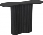 Slim Entryway Konsoletisch Holz, Flurtisch Schmal, Wohnzimmer Konsole, Kleiner Ausstellungstisch Sofatisch f&uuml;r Kleinen Raum, Eingang, Flur(Black,80 x 26 x 80 cm)