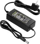 HOUHUI 24V 4A toiteadapter, AC 100-240V ~ 50/60hz kuni DC 24 Volt 4 Amp 96W toiteadapter LED ribadeks, teleriteks DVD LCD monitoriks raadiokaameraks - Euro pistik 5.5 x 2.5/2.1 mm