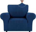 LURKA Stretch-Stuhl-Sofa-Schonbezug, 1 St&uuml;ck, Couchbezug f&uuml;r Sofam&ouml;bel, vollst&auml;ndiger Sofabez&uuml;ge mit elastischer Unterseite, f&uuml;r Kinder und Hunde, suurus S, K&ouml;nigsblau