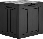 YITAHOME v&auml;litingimustes kasutatav vaikne hoiukast 31 Gal veekindel terrassikast padjadele ja aiat&ouml;&ouml;riistadele Turvaline lukustatav must