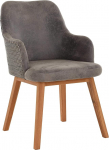 Kivist polsterdatud tool, Lounge tool, s&ouml;&ouml;gitoa tool k&auml;etugedega, polsterdatud tugitool, puidust jalad Loom (Hall)