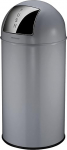 Fackelmann Berlin Push Waste Bin 40 L tumehall - klassikaline retro disain, suur mahutavus, v&auml;rvitud roostevabast terasest korpus