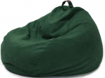 STTC Suur Bean Bag istmepadja kate, Bean Bag v&auml;limine kate, Premium vahetatav kate pirnikujulisele Bean Bagile koos t&otilde;mblukuga, ilma t&auml;idiseta, roheline, XL
