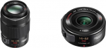 Panasonic H-PS45175E Lumix G X Vario Tele Powerzoom 45-175 mm F4.0-5.6 ASPH Lens (90-350 mm KB) Black & H-PS14042E LUMIX G X Vario Powerzoom 14-42mm F3.5-5.6 ASPH. Lens (2 8-44 mm KB) Black