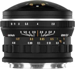 AstrHori 6 mm F2.8 FE t&auml;isformaadis ringikujuline kalasilm objektiiv, 220&deg; ultra-laia nurgaga, suure avaga k&auml;sitsi fookusega ringikujuline kalasilm objektiiv, mis &uuml;hildub Sony E-Mount kaameratega