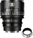 7artisans 50mm T2.1 Infinte Series Professional Manual Full Frame Cine Lens Compatible with EF Bayonet for Photography and Film Production (Black)