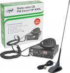 PNI CB raadiokomplekt CB Escort HP 8000L ASQ + CB antenn Extra 48, sigaretis&uuml;&uuml;taja pistikuga koos