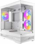 ANTEC Constellation C2M ARGB White Micro-ATX PC Geh&auml;use - Kompakter Gaming Tower mit ARGB und Tempered Glass, valge