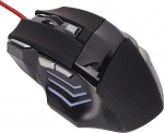 RGB m&auml;nguhiir USB-kaabliga, 3200 DPI, ergonoomiline optimeeritud m&auml;nguhiir taustavalgusega, USB juhtmega m&auml;nguhiir Windows PC s&uuml;learvuti m&auml;nguri disainerile, Plug and Play