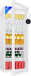 Bomann&reg; KSG 7289 Drinks Fridge with Glass Door, Fridge with 245 L Capacity and 5 Grid Shelves, Bottle Fridge with Automatic Defrosting and Continuous Temperature Control, White