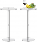 2 Pack akr&uuml;&uuml;list k&uuml;lgmised lauad jookide jaoks, 10 x 10 x 24,2 cm (L x S x K), l&auml;bipaistev elutuppa, r&otilde;dule, magamistuppa, lihtne kokkupanek.