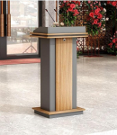 Generisch klassiruumi poodium stend, kantsel, kantsel kirikutele, k&otilde;nepuldid ja poodiumid, kaasaskantav poodiumilaud, hostessi stend, kaasaegne h&auml;&auml;lega l&otilde;petamine, keskkonnas&otilde;bralik puit