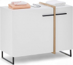 Palermo vannitoa vannituba valge, Evoke Oak Look, vannitoa kapp, kus on palju ruumi, 80 x 64 x 41 cm (B x K x S)