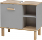 Schildmeyer Padua 148823 Vanity Unit Platinum Grey / Oak Country House Decor 65.2 x 35.0 x 60.1 cm