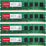 DDR3 RAM: GIGASTONE 32GB Kit (4x8GB) DDR3/DDR3L 1600MHz (1333MHz) PC3-12800 (PC3-10600) CL11 1.35V/1.5V 2Rx8 UDIMM 240 Pin Non-ECC Unbuffered PC Storage Storage er upgrade
