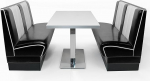 American Diner Set Black Viber 2x 120 cm + s&ouml;&ouml;gilaud