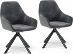 Vicco Eleganza lamamistoolid Antratsiit 2 tk komplektis