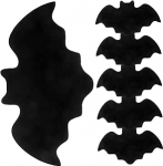 CLISPEED 6 St&uuml;ck Teiliges Fledermaus-tischset aus Filz Hitzebest&auml;ndige Wiederverwendbare Platzdeckchen f&uuml;r Esstisch Sch&uuml;tzende Tischmatten f&uuml;r Halloween-Party und Alltag Schwarz