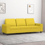 3-kohaline diivan Lounge diivan Diivan Pehmendusega diivan Relax diivan K&uuml;lalissuvila Elutoa diivan L&otilde;&otilde;gastav diivan magamistuppa K&uuml;lalistetoas Helekollane 180 cm kangas