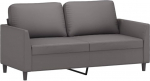 Kangmusi 359335 2-kohaline diivan hall 140 cm kunstnahast