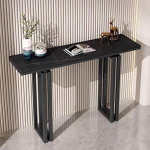 V&auml;ike sissep&auml;&auml;sulaud, 100cm konsoollaud metallist raamiga elutuppa, esikusse, esikusse (kuldne 3)