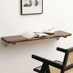 Massiivpuidust kokkupandav laud ja t&ouml;&ouml;pink seinale paigaldatud reguleeritavate teraskinnitustega, lihtne paigaldus, mitmek&uuml;lgne kontorilaud v&otilde;i s&ouml;&ouml;gilaud restoranide ja magamistubade jaoks