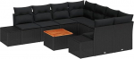 Modulares Garten-Sofa-Set aus Poly-Rattan mit Akazienholz - Perfekt f&uuml;r Terrassen und Sommerfeste Model3347940