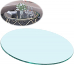 &Uuml;mmargune karastatud klaasist s&ouml;&ouml;gilaud Selge klaasist &uuml;mmargune s&ouml;&ouml;gilaud 35cm 55cm 68cm 80cm 100cm