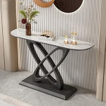 Kitsas sissep&auml;&auml;sulaud, loominguline konsoollaud, diivanilaud, sissep&auml;&auml;sulaud esikusse, elutuppa, 100 x 30 x 80 cm (v&auml;rv : kuldne 2)