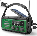 20000 mAh p&auml;ikeseraadio, AM / FM v&auml;ntraadio, kaasaskantav d&uuml;naamiline h&auml;daolukorra raadio, LED-tuluke ja lugemisvalgus, C-t&uuml;&uuml;pi laadimine, SOS-h&auml;ire, IPX6 telkimiseks v&auml;ljas (roheline)