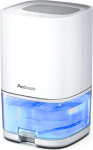Pro Breeze Dehumidifier 1000 ml with Timer and Night Light - Electric Dehumidifier Against Moisture, Dirt, Mould in Bathroom, Bedroom, Wardrobe and Cellar - White