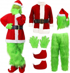 SINSEN J&otilde;uluvana kost&uuml;&uuml;m t&auml;iskasvanutele, 7 t&uuml;kki, j&otilde;ulud, roheline, suur koletis kost&uuml;&uuml;m, t&auml;iskasvanute j&otilde;ulukost&uuml;&uuml;m, luksuslikud j&otilde;uluvana &uuml;likonnad, kost&uuml;&uuml;mid